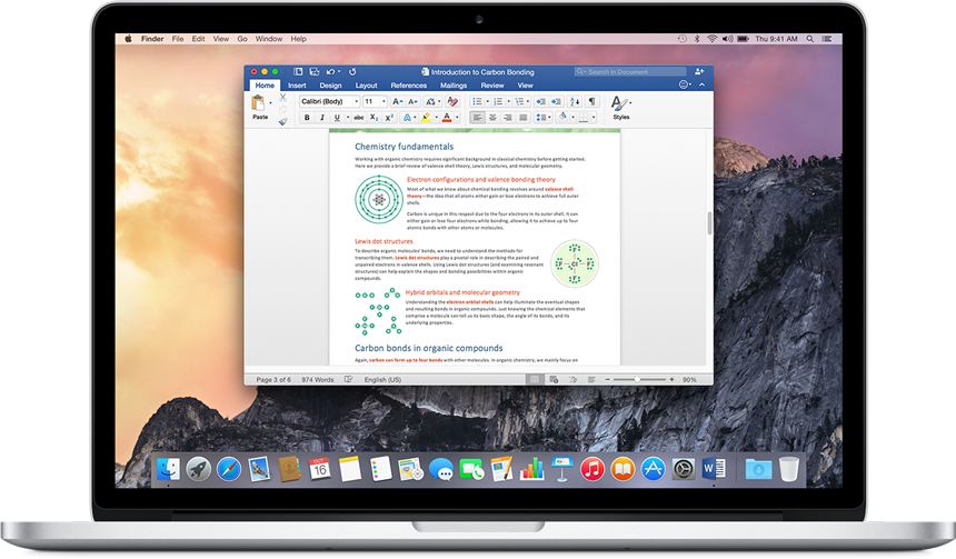Microsoft Word Document Opens Small Mac Mojave